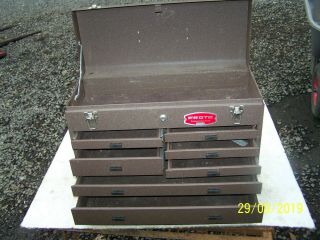Vintage Proto 20” Wide 7 Drawer Machinist Tool Box Chest