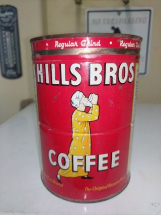 Vintage Hills Brothers Coffee 2 Lbs.  Old Copyright 1939 - Display