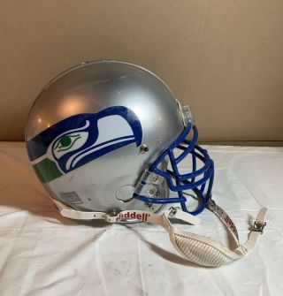 Vintage Seattle Seahawks Team Issued Riddell Game Model Football Helmet 7 3/4 L