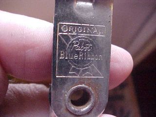 Vintage Pabst Blue Ribbon Beer Fold Folding Bottle Opener Can Piercer Key Chain 3