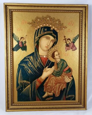 Our Mother Of Perpetual Help 9x12 Touched By Frame Picture Lady Succour