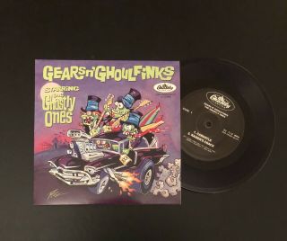The Ghastly Ones Signed 33rpm Record 7 “ Single Garage Surf Horror Rock Punk