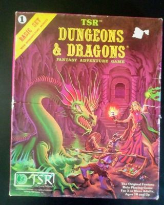 Vintage 1981 D&d Dungeons And Dragons Adventure Game Basic