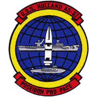 Uss Holland As - 32 Polaris Pro Pace Yellow Border Patch