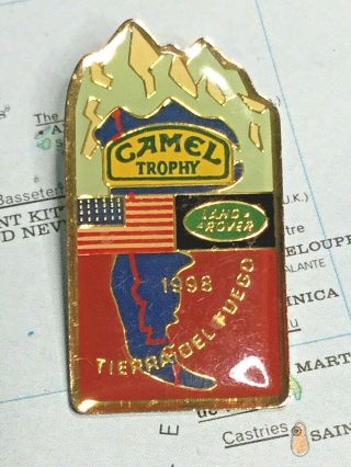 Vintage 1998 Land Rover Camel Trophy Tierra Del Fuego Lapel Pin 2