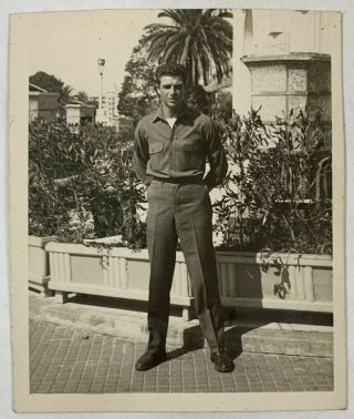 A Man In Uniform,  Handsome Soldier Man,  Gay Int,  Vintage Photo Snapshot