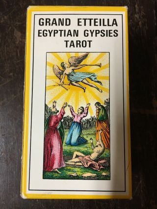 Grand Etteilla Egyptian Gypsies Tarot Cards France 1969