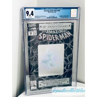 Spider - Man 365 (30th Anniversary) White Pages 8/92 Cgc 9.  4 Marvel