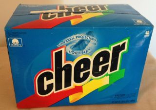 Vintage 87 Oz Box Cheer Laundry Detergent