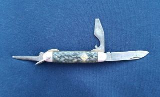 Vintage Antique Imperial Prov Usa Bsa Boy Cub Scouts Camp Survival Pocket Knife