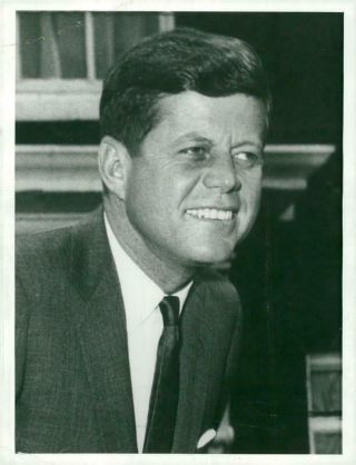 Photograph Of Us President John F.  Kennedy During His State Visit To London