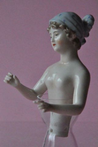 Gorgeous Porcelain Dressel & Kister Passau Half Doll Demi Figurine Germany no.  2 2