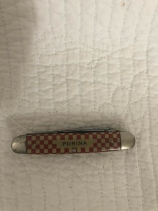 Vintage Purina Advertising 4 Blade Pocket Knife 3