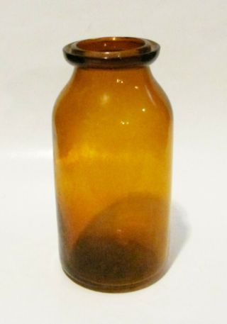 Rare Antique 7 - 3/4 " Amber M.  G.  Co.  Glass Wax Seal Fruit Jar Container 11 Of 56