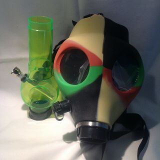 Gas Mask With An Attachment For Pleasure And Fun.