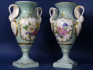 COUPLE VASE st EMPIRE porcelain FRANCE LIMOGES Louis Philippe NAPOLEON sc SEVRES 2