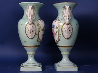 COUPLE VASE st EMPIRE porcelain FRANCE LIMOGES Louis Philippe NAPOLEON sc SEVRES 3