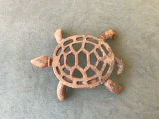 Vintage Cast Iron/metal Turtle Trivet