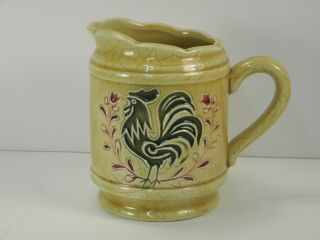Vintage Geo.  Z Lefton Japanese Ceramic Chicken Rooster Hen Creamer Pitcher 4610