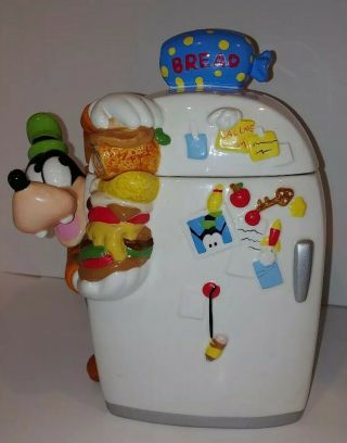 Vintage Disney Goofy Refrigerator Cookie Rare Hard To Find Talking Cookie Jar