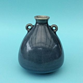 Vase Thailand Stoneware Pottery Blue Celadon Crackle Glaze Quality Ceramic