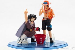 Megahouse Dragon Ball One Piece Gashapon Hg Figure Mr.  Satan & Ace Dbz