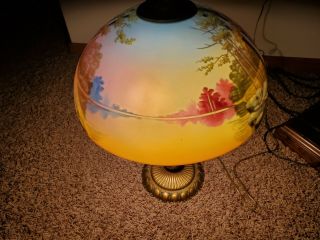 Pittsburgh Reverse Painted Lamp 2