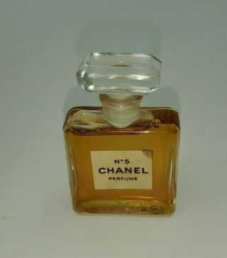 Vintage Chanel No 5 1/2 Oz Perfume Rare 14 Ml France