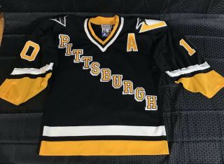 Vintage 90’s Pittsburgh Penguins Starter Center Ice Jersey Size 46 Ron Francis