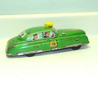 Vintage Marx Tin Litho Dick Tracy Police Squad Car,  Battery Operated Toy 2