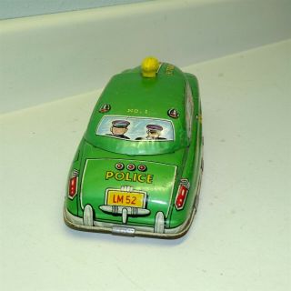 Vintage Marx Tin Litho Dick Tracy Police Squad Car,  Battery Operated Toy 3