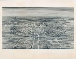 1968 Photo Rotunda Planned City Stuart Architect Aerial Martin Art