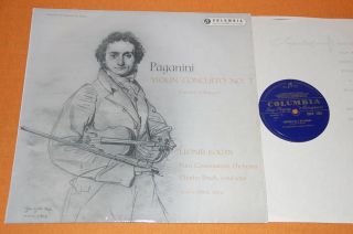 Kogan Bruck Paganini Violin Concerto No.  1 Cantabile Uk Columbia 33cx 1562 B/g Nm
