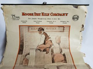 1954 MOORE DRY KILN COMPANY BLACK AMERICANA CALENDAR STORE ADVERTISING VINTAGE 2