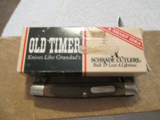 Vintage USA Schrade Old Timer 340T Stockman Pocket Knife in the Box 2