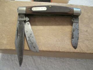 Vintage USA Schrade Old Timer 340T Stockman Pocket Knife in the Box 3
