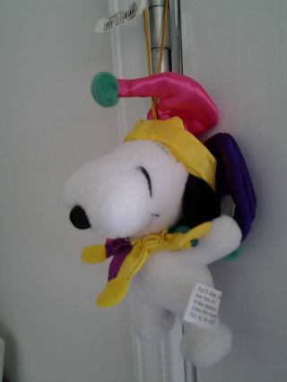SNOOPY JESTER of MACY ' S THANKSGIVING DAY PARADE PLUSH HANGING CHRISTMAS ORNAMENT 3