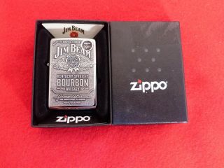 Zippo Case Xx Usa Jim Beam Bourbon Cigarette Lighter