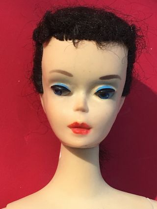 3 Ponytail Vintage Barbie Head Only Brunette