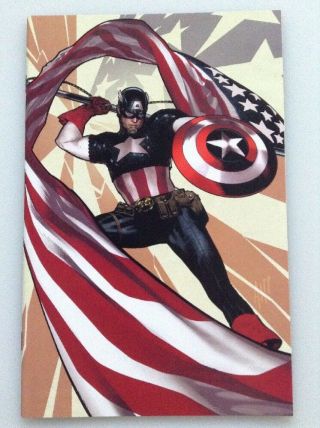 Captain America 1 Adam Hughes Virgin 1:500 Marvel Variant Edition