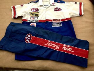 Vintage Nascar Stp Richard Petty Race Pit Crew Uniform Shirt/pants 