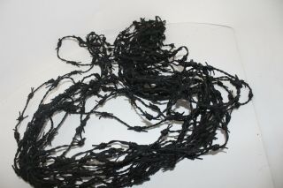 Leather Barbed Wire,  25 Yards Of A Antique Black Color B2597 Made With 2 Mm Le