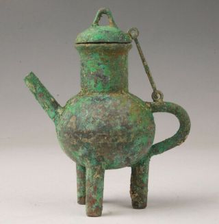 Unique China Bronze Handmade Casting Teapot Decorative Gift Old Collec