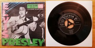 Wow Elvis Presley 1956 Japanese Ep Very Rare Victor Ep - 1164 In Poly