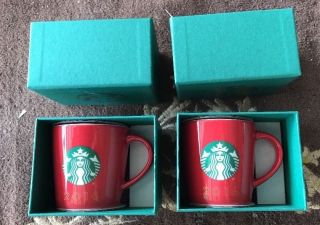 Starbucks Set /2 Demi 3 Oz Expresso Cup/mug 2016