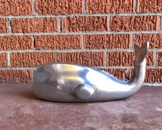 Vintage Aluminum Whale Humidifier 1987 Bsw Stove Steamer - Moby Dick Whale