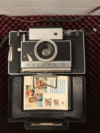 Polaroid Land Camera Model 180 W/tominon 114mm F4.  5 Lens Vintage W/cold Clip