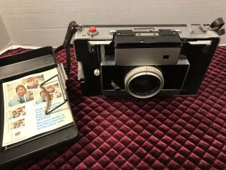 Polaroid Land Camera Model 180 w/Tominon 114mm f4.  5 Lens Vintage W/Cold Clip 2
