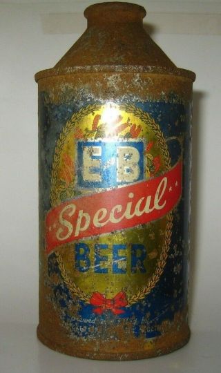 Old E&b Special Cone Top Beer Can Detroit,  Michigan