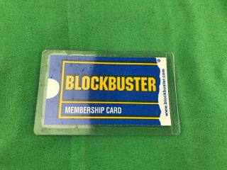 Vintage Laminated Blockbuster Video Membership Card
